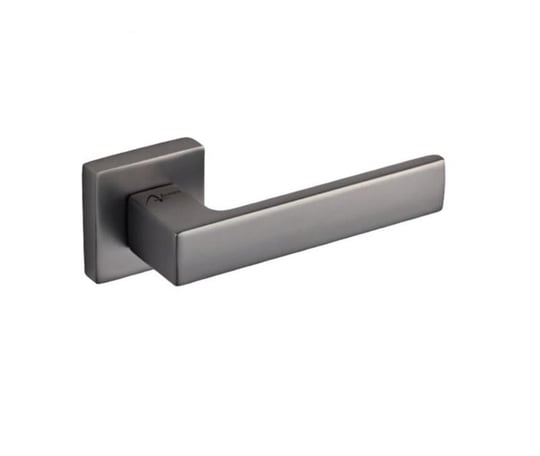 Poignée de porte Latif avec rosace, anthracite